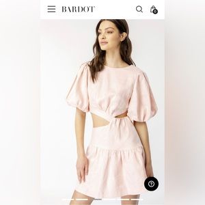 Bardot Mimi Linen Dress Soft Pink